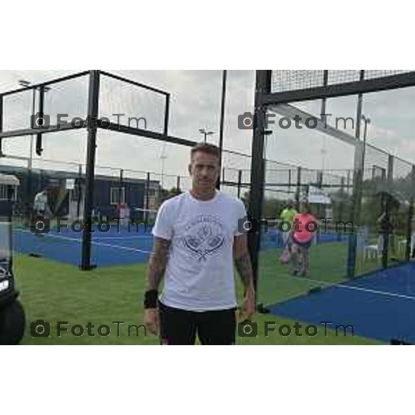 Tiziano Manzoni/LaPresse 1-07- 2023 Bergamo, Italia Cronaca Zanica BG Centro Ippico La Rosa Bianca Padel e \'ex attaccante dell\'Atalanta, German Gustavo Denis