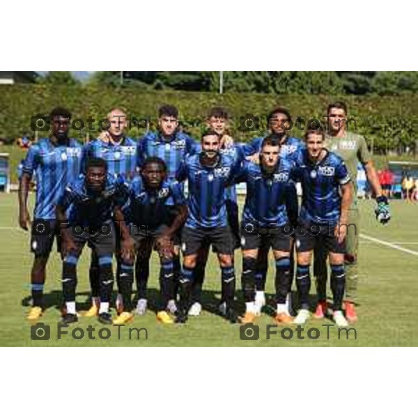 Tiziano Manzoni/LaPresse 16-07- 2023 Bergamo, Italia Sport Rapresentativa Val Seriana campionato serie a Tim 23 - 24 Campo Comunale. Clusone. ( Bergamo ) Nella Foto: formazione atalanta