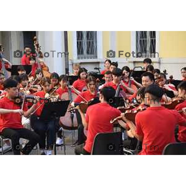 Foto Manzoni Tiziano/LaPresse 17-7- 2023Bergamo Italia - Cronaca - Conferenza stampa ASIAN YOUTH ORCHESTRA