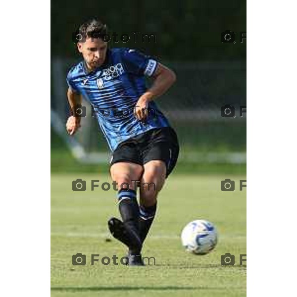 Foto Manzoni Tiziano/LaPresse 20- - 07 -2023 Clusone Bergamo Italia - Sport Calcio Seconda amichevole Atalanta / Rapresentativa Val Seriana campionato serie a Tim 23 - 24 Campo Comunale. Clusone. ( Bergamo ) Berat Djimsiti