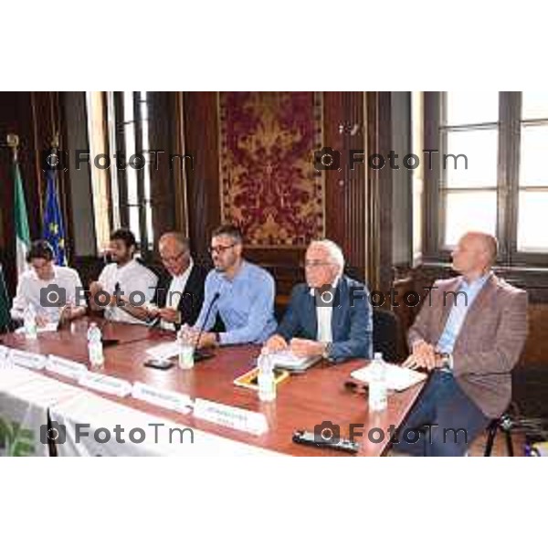 Foto Manzoni Tiziano/LaPresse 31-07-2023 Bergamo Italia - Cronaca - Bergamo conferenza stampa di Azione Bergamo