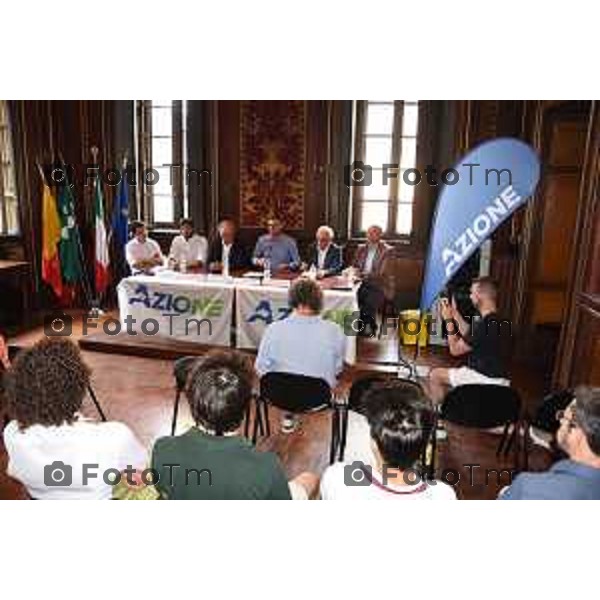 Foto Manzoni Tiziano/LaPresse 31-07-2023 Bergamo Italia - Cronaca - Bergamo conferenza stampa di Azione Bergamo