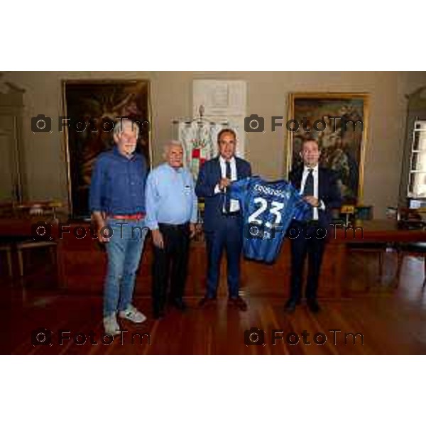 Foto Manzoni Tiziano/LaPresse 10-8-2023Bergamo Italia - Cronaca - accordo Atalanta e Comune per gioco su campo di Caravaggio