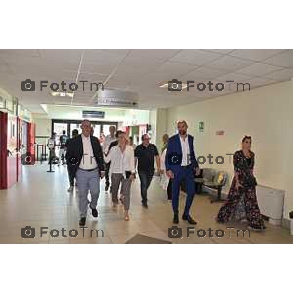 Foto Manzoni Tiziano/LaPresse 11-8-2023B ergamo Italia - Cronaca - Treviglio Sopralluogo Ospedale di Comunità Assessore Terzi Cludia