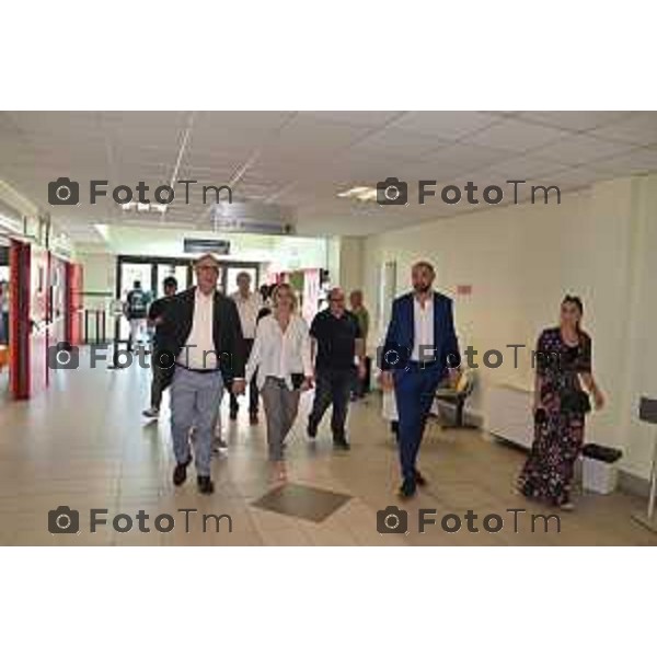 Foto Manzoni Tiziano/LaPresse 11-8-2023B ergamo Italia - Cronaca - Treviglio Sopralluogo Ospedale di Comunità Assessore Terzi Cludia