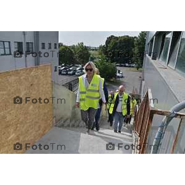 Foto Manzoni Tiziano/LaPresse 11-8-2023B ergamo Italia - Cronaca - Treviglio Sopralluogo Ospedale di Comunità Assessore Terzi Cludia