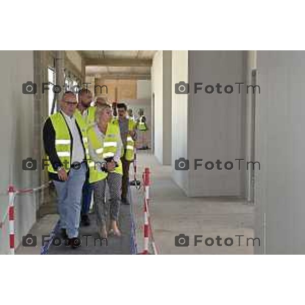 Foto Manzoni Tiziano/LaPresse 11-8-2023B ergamo Italia - Cronaca - Treviglio Sopralluogo Ospedale di Comunità Assessore Terzi Cludia