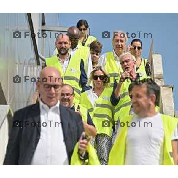 Foto Manzoni Tiziano/LaPresse 11-8-2023B ergamo Italia - Cronaca - Treviglio Sopralluogo Ospedale di Comunità Assessore Terzi Cludia