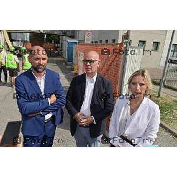 Foto Manzoni Tiziano/LaPresse 11-8-2023B ergamo Italia - Cronaca - Treviglio Sopralluogo Ospedale di Comunità Assessore Terzi Cludia