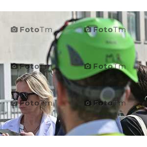 Foto Manzoni Tiziano/LaPresse 11-8-2023B ergamo Italia - Cronaca - Treviglio Sopralluogo Ospedale di Comunità Assessore Terzi Cludia