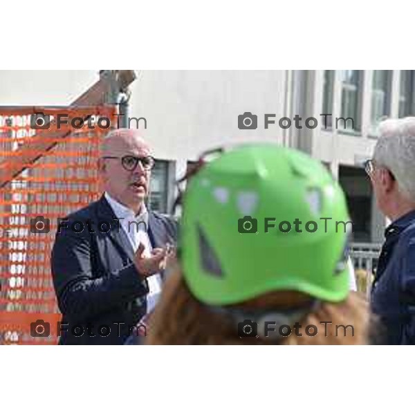 Foto Manzoni Tiziano/LaPresse 11-8-2023B ergamo Italia - Cronaca - Treviglio Sopralluogo Ospedale di Comunità Assessore Terzi Cludia