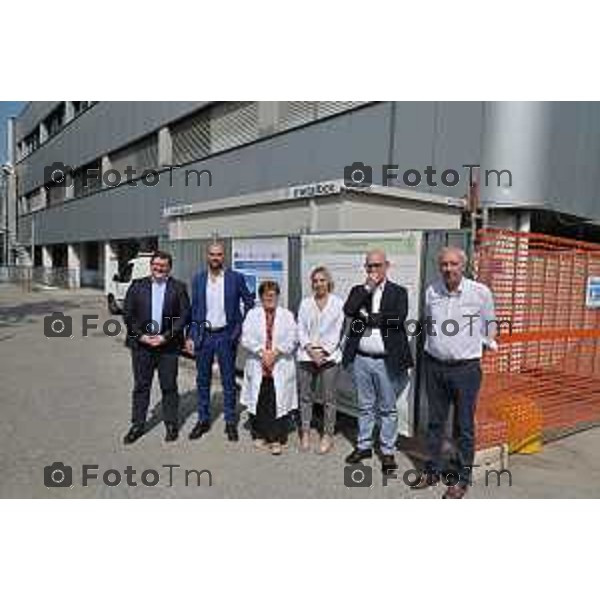 Foto Manzoni Tiziano/LaPresse 11-8-2023B ergamo Italia - Cronaca - Treviglio Sopralluogo Ospedale di Comunità Assessore Terzi Cludia