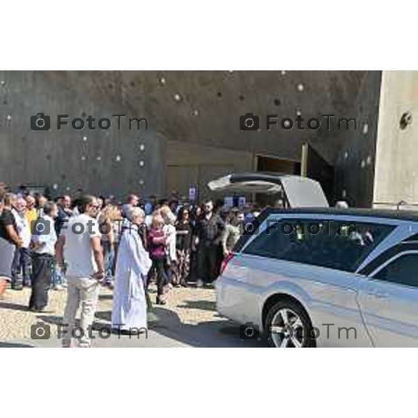 Foto Manzoni Tiziano/LaPresse 11-8-2023Bergamo Italia - Cronaca - Cavernago Funerale di Umberto Gaibotti ucciso dal figlio