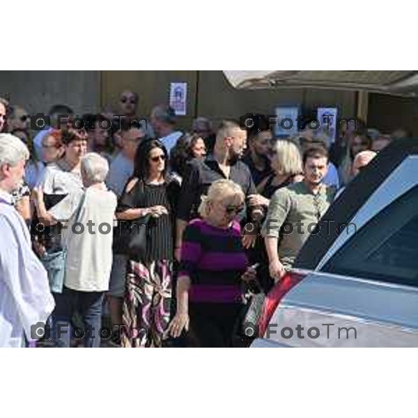 Foto Manzoni Tiziano/LaPresse 11-8-2023Bergamo Italia - Cronaca - Cavernago Funerale di Umberto Gaibotti ucciso dal figlio