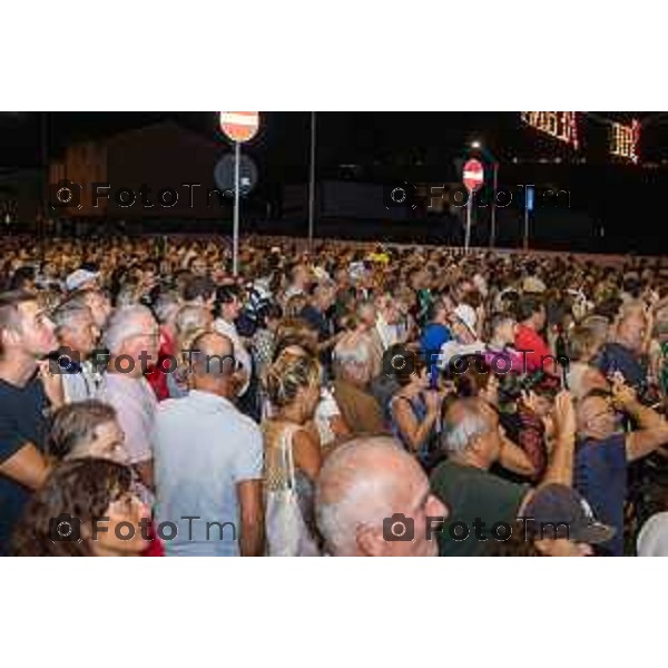 Foto Tommaso Berardi for Manzoni/LaPresse 17/08/23 Bergamo Italia - Cronaca - Fuochi d\'Artificio Borgo Santa Caterina