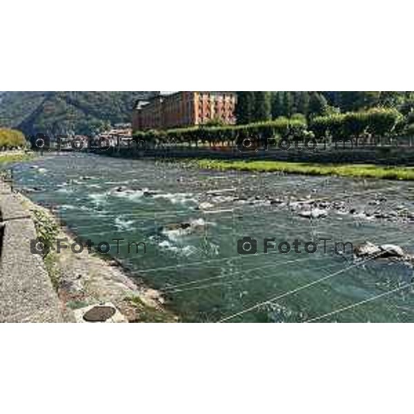 Foto Manzoni Tiziano/LaPresse 23-8-2023 Bergamo Italia - Cronaca -Sanpellegrino Terme BG Annega ragazzo in cura alla Comunita Terraferma soccorsi e luogo annegamento e ritrovamento