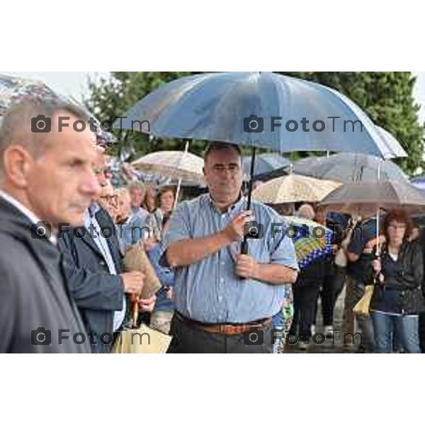 Tiziano Manzoni/LaPresse 28-08- 2023 Bergamo, Italia Cronaca Bergamo Mapello BG Funerale Stefania Rota