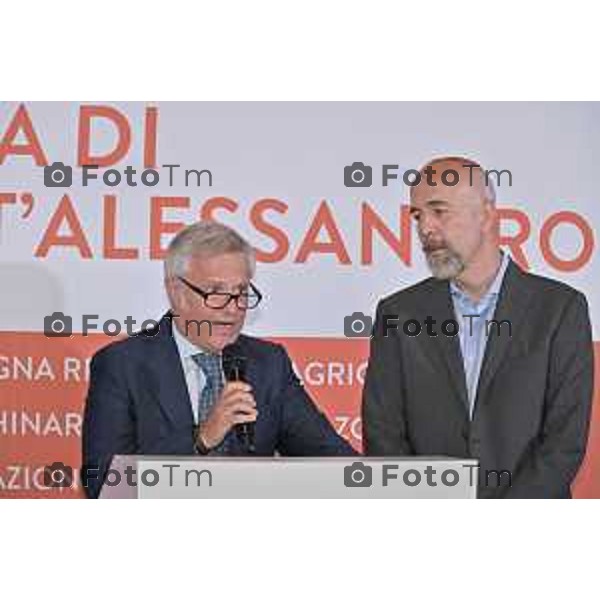 Foto Manzoni Tiziano/LaPresse 1-9-2023 Bergamo Italia - Cronaca - Bergamo Fiera di Sant\'Alessandro 2023 manifestazione dedicata alla filiera del mondo contadino Davide Lenarduzzi e Luciano Patelli