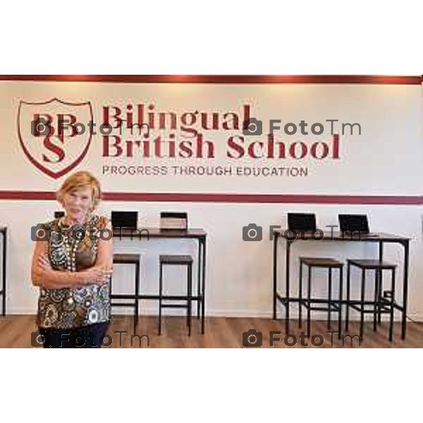 Tiziano Manzoni/LaPresse 6-09- 2023 Bergamo, Italia Cronaca Bergamo inaugurazione Campus scolastico BBSchool: Preside Patrizia Canzoneri