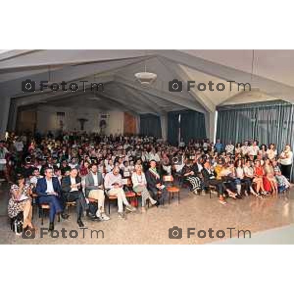 Tiziano Manzoni/LaPresse 6-09- 2023 Bergamo, Italia Cronaca Bergamo inaugurazione Campus scolastico BBSchool: