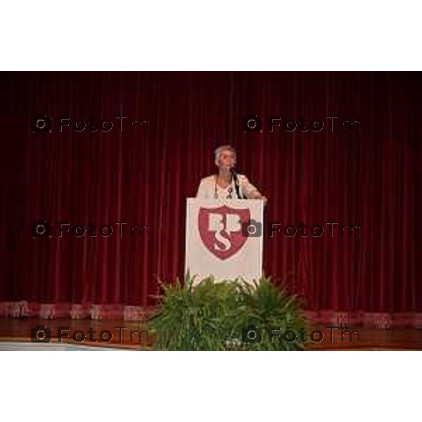 Tiziano Manzoni/LaPresse 6-09- 2023 Bergamo, Italia Cronaca Bergamo inaugurazione Campus scolastico BBSchool: Loredana Poli