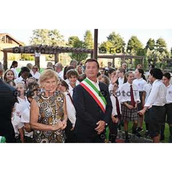 Tiziano Manzoni/LaPresse 6-09- 2023 Bergamo, Italia Cronaca Bergamo inaugurazione Campus scolastico BBSchool: Preside Patrizia Canzoneri