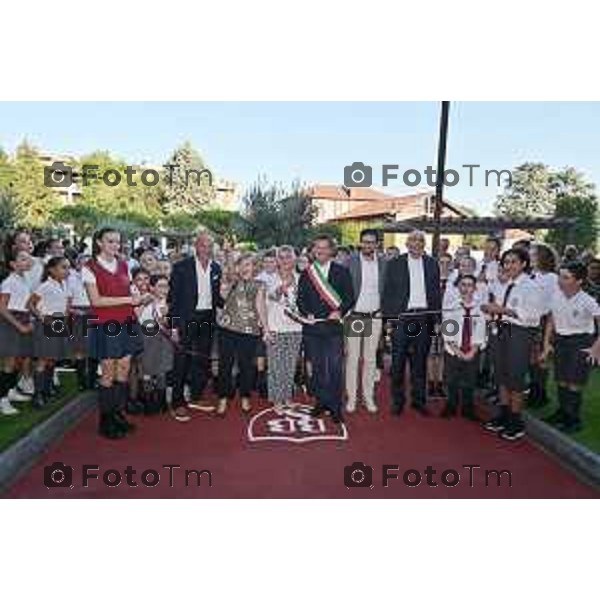 Tiziano Manzoni/LaPresse 6-09- 2023 Bergamo, Italia Cronaca Bergamo inaugurazione Campus scolastico BBSchool:l Sindaco Giorgio Gori e dell’Assessora all’istruzione Loredana Poli, interventi della Preside Patrizia Canzoneri