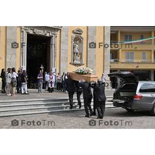 Tiziano Manzoni/LaPresse 13-09- 2023 Bergamo, Italia Cronaca Bottanuco BG Funerale di Giambattista Corna ucciso dal padre