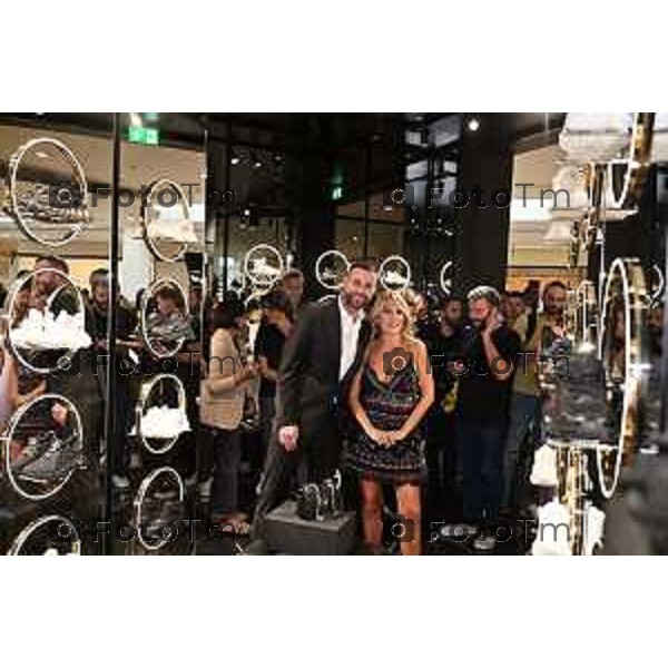 Tiziano Manzoni/LaPresse 14-09- 2023 Bergamo, Italia Cronaca Bergamo Orio al Serio Oriocenter inaugurazione di PLEIN SPORT, il primo punto vendita in Italia del brand sportivo lo stilista Philipp Plein