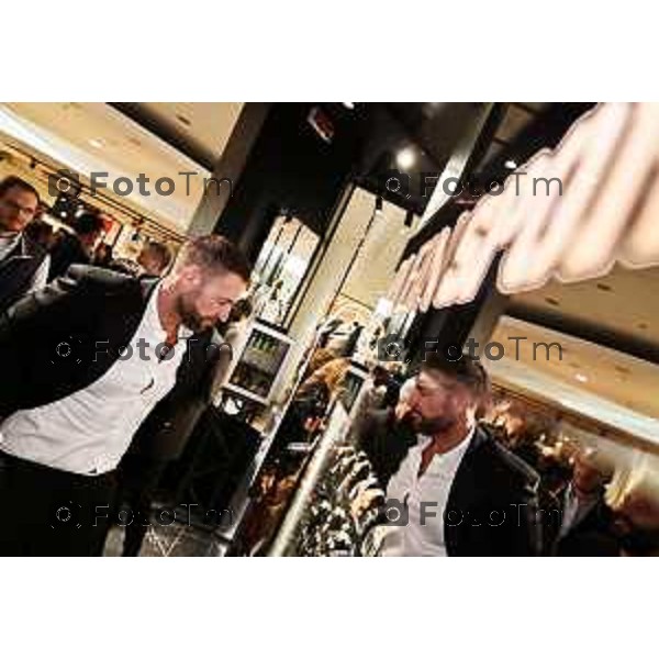 Tiziano Manzoni/LaPresse 14-09- 2023 Bergamo, Italia Cronaca Bergamo Orio al Serio Oriocenter inaugurazione di PLEIN SPORT, il primo punto vendita in Italia del brand sportivo lo stilista Philipp Plein