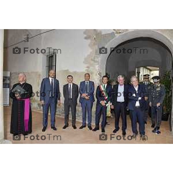 Tiziano Manzoni/LaPresse 15-09- 2023 Bergamo, Italia Cronaca Bergamo Inaugurazione del Chiostro Minore di Sant\'Agostino