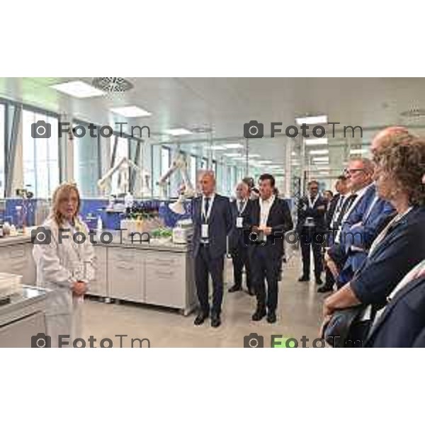 Foto Manzoni Tiziano/LaPresse 18-09 -2023 Bergamo Italia - Cronaca - Osio Sopra (Bg) Gruppo SIAD: inaugurazione laboratorio Distretto Gas della Vita -