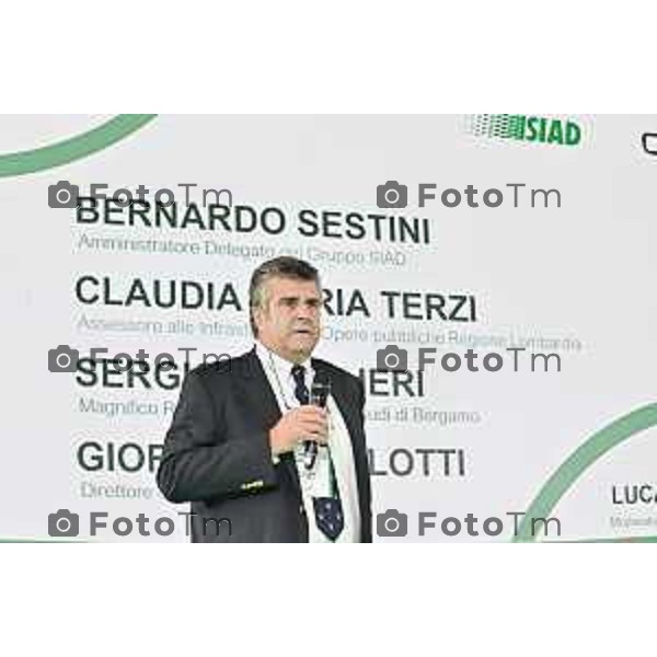 Foto Manzoni Tiziano/LaPresse 18-09 -2023 Bergamo Italia - Cronaca - Osio Sopra (Bg) Gruppo SIAD: inaugurazione laboratorio Distretto Gas della Vita - Bernardo Sestini