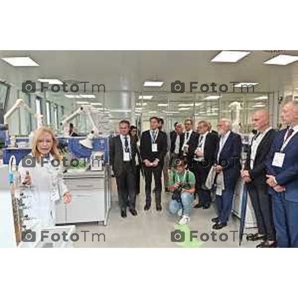 Foto Manzoni Tiziano/LaPresse 18-09 -2023 Bergamo Italia - Cronaca - Osio Sopra (Bg) Gruppo SIAD: inaugurazione laboratorio Distretto Gas della Vita -