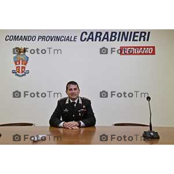 Foto Manzoni Tiziano/LaPresse 19-9-2023Bergamo Italia - Cronaca -Bergamo Nuovo comandante provinciale dei carabinieri Salvatore Sauco