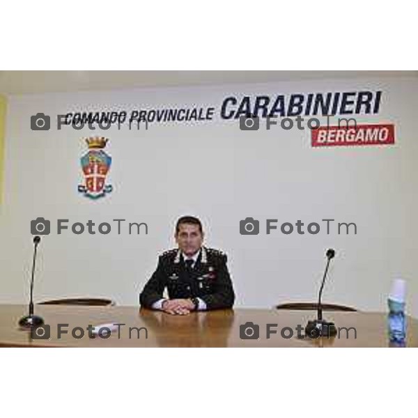 Foto Manzoni Tiziano/LaPresse 19-9-2023Bergamo Italia - Cronaca -Bergamo Nuovo comandante provinciale dei carabinieri Salvatore Sauco