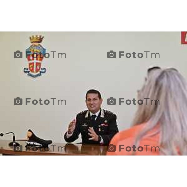 Foto Manzoni Tiziano/LaPresse 19-9-2023Bergamo Italia - Cronaca -Bergamo Nuovo comandante provinciale dei carabinieri Salvatore Sauco