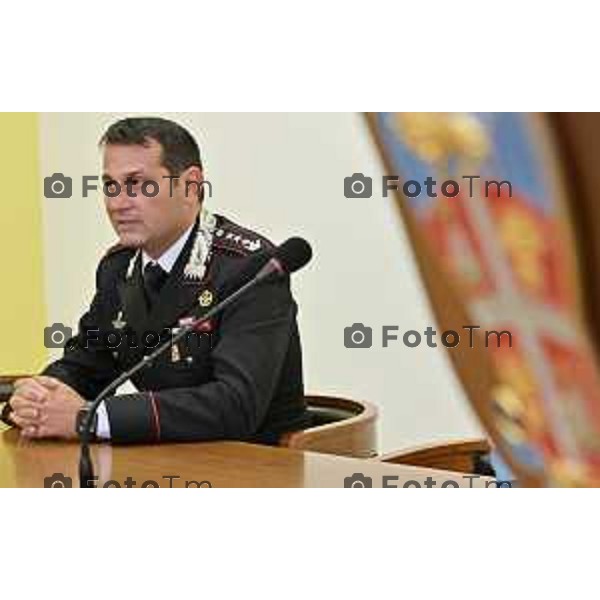 Foto Manzoni Tiziano/LaPresse 19-9-2023Bergamo Italia - Cronaca -Bergamo Nuovo comandante provinciale dei carabinieri Salvatore Sauco