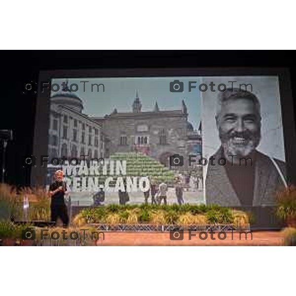 Foto Manzoni Tiziano/LaPresse 22-9-2023 Bergamo Italia - Cronaca - Bergamo l’International Meeting of Landscape and Garden, evento che riunisce i più importanti esponenti di landscaping a livello mondiale Martin Rein-Cano, TOPOTEK1 (Germania)