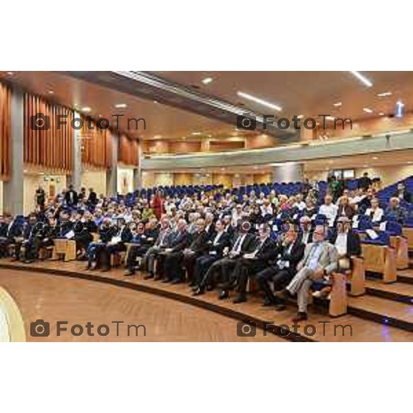 Foto Manzoni Tiziano/LaPresse 22-9-2023Bergamo Italia - Cronaca - Bergamo Seminario vescovile interventi del Patriarca di Gerusalemme Mons Pierbattista Pizzaballa , nell’ambito di Bergamo Brescia Capitale Italiana della Cultura 2023, chiude due giornate di incontri organizzate da Fondazione Papa Giovanni XXIII e Istituto Paolo VI dedicate all’impegno dei due pontefici per la promozione della pace.