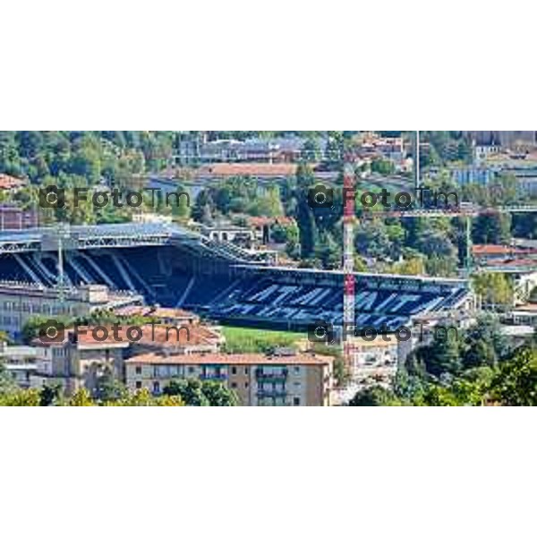 Foto Manzoni Tiziano/LaPresse 25-9-2023Bergamo Italia - Cronaca - Bergamo Parking Fara cantiere e belvedere