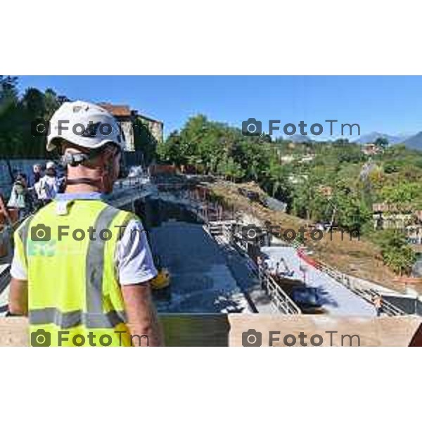 Foto Manzoni Tiziano/LaPresse 25-9-2023Bergamo Italia - Cronaca - Bergamo Parking Fara cantiere e belvedere