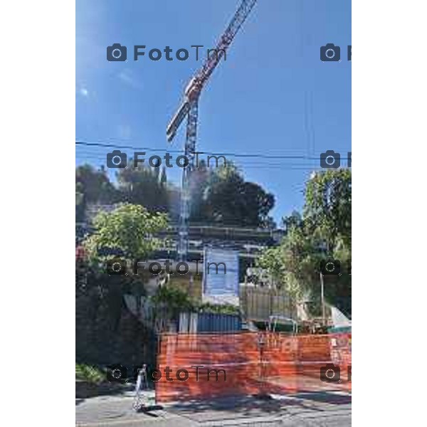 Foto Manzoni Tiziano/LaPresse 25-9-2023Bergamo Italia - Cronaca - Bergamo Parking Fara cantiere e belvedere