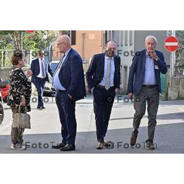 Foto Manzoni Tiziano/LaPresse 27-9-2023 Bergamo Italia - Cronaca - Ponte San Pietro Cantiere dell\'Ospedale e Casa di Comunità di Ponte San Pietro, Dir Ast Bg Oveste Assemberg e Pirola