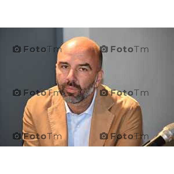 Foto Manzoni Tiziano/LaPresse 27-9-2023Bergamo Italia - Cronaca - Bergamo presentazione cantiere Gamec lavori 2023 Capitanio