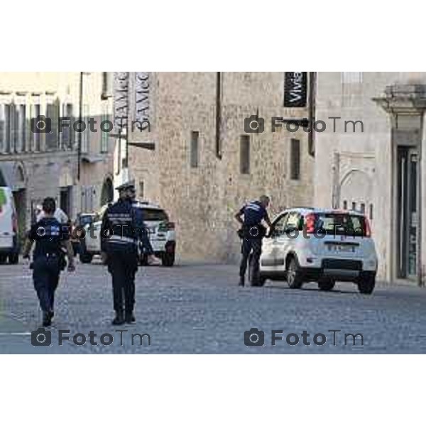 Foto Manzoni Tiziano/LaPresse 28-9-2023 Bergamo Italia - Cronaca - Accademia Carraravigili polizia locale controlli multe