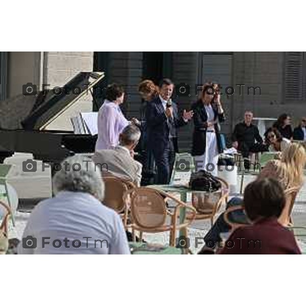 Foto Manzoni Tiziano/LaPresse 28-9-2023 Bergamo Italia - Cronaca - Accademia Carrara invita all\'anteprima stampa del terzo e ultimo progetto espositivo pensato per l\'anno di Bergamo Brescia Capitale della Cultura attraverso un on omaggio alla pittura, Tutta in voi la luce mia. Pittura di storia e melodramma allestimento straordinario che trasforma la Carrara in un teatro, viene messa in scena l\'epoca che rese l’Italia famosa in Europa e nel mondo, con protagonisti come Gioachino Rossini, Gaetano Donizetti, Vincenzo Bellini e Giuseppe Verdi, le loro composizioni, i teatri, gli incontri.