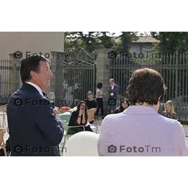 Foto Manzoni Tiziano/LaPresse 28-9-2023 Bergamo Italia - Cronaca - Accademia Carrara invita all\'anteprima stampa del terzo e ultimo progetto espositivo pensato per l\'anno di Bergamo Brescia Capitale della Cultura attraverso un on omaggio alla pittura, Tutta in voi la luce mia. Pittura di storia e melodramma allestimento straordinario che trasforma la Carrara in un teatro, viene messa in scena l\'epoca che rese l’Italia famosa in Europa e nel mondo, con protagonisti come Gioachino Rossini, Gaetano Donizetti, Vincenzo Bellini e Giuseppe Verdi, le loro composizioni, i teatri, gli incontri.