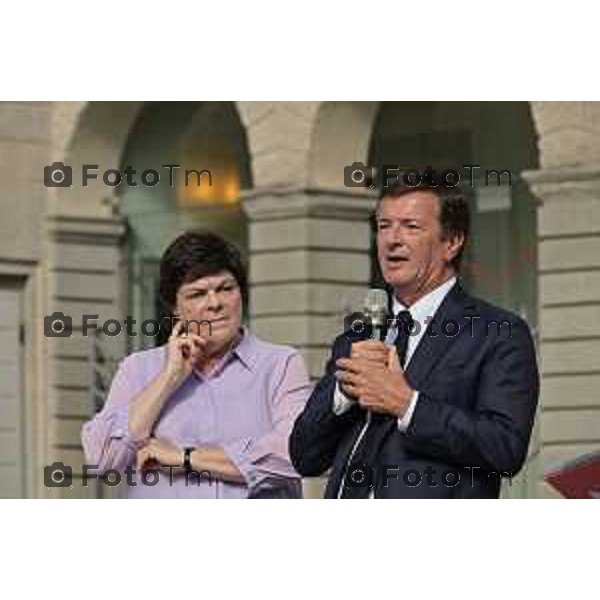 Foto Manzoni Tiziano/LaPresse 28-9-2023 Bergamo Italia - Cronaca - Accademia Carrara invita all\'anteprima stampa del terzo e ultimo progetto espositivo pensato per l\'anno di Bergamo Brescia Capitale della Cultura attraverso un on omaggio alla pittura, Tutta in voi la luce mia. Pittura di storia e melodramma allestimento straordinario che trasforma la Carrara in un teatro, viene messa in scena l\'epoca che rese l’Italia famosa in Europa e nel mondo, con protagonisti come Gioachino Rossini, Gaetano Donizetti, Vincenzo Bellini e Giuseppe Verdi, le loro composizioni, i teatri, gli incontri.