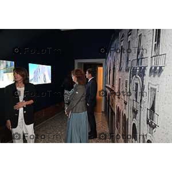 Foto Manzoni Tiziano/LaPresse 28-9-2023 Bergamo Italia - Cronaca - Accademia Carrara invita all\'anteprima stampa del terzo e ultimo progetto espositivo pensato per l\'anno di Bergamo Brescia Capitale della Cultura attraverso un on omaggio alla pittura, Tutta in voi la luce mia. Pittura di storia e melodramma allestimento straordinario che trasforma la Carrara in un teatro, viene messa in scena l\'epoca che rese l’Italia famosa in Europa e nel mondo, con protagonisti come Gioachino Rossini, Gaetano Donizetti, Vincenzo Bellini e Giuseppe Verdi, le loro composizioni, i teatri, gli incontri.